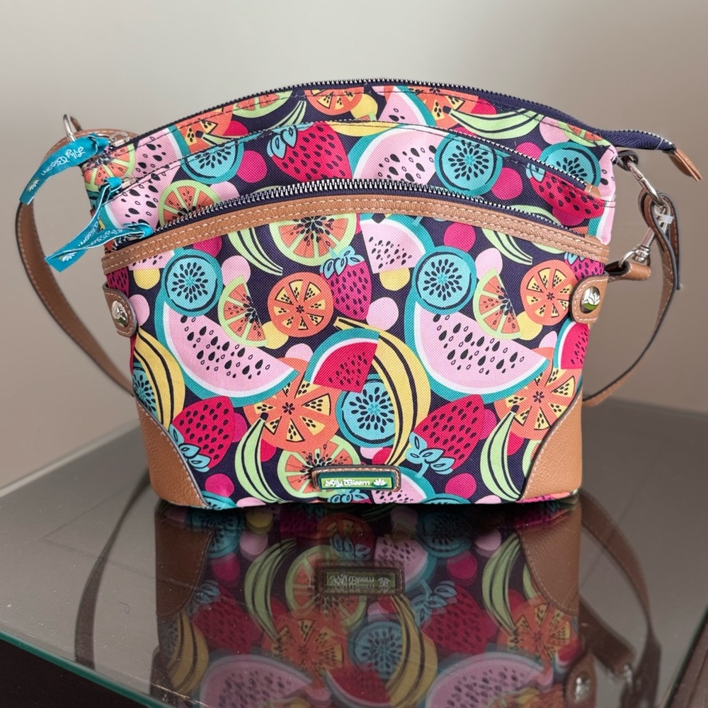 Lily Bloom Eco recycled fruit fun crossbody